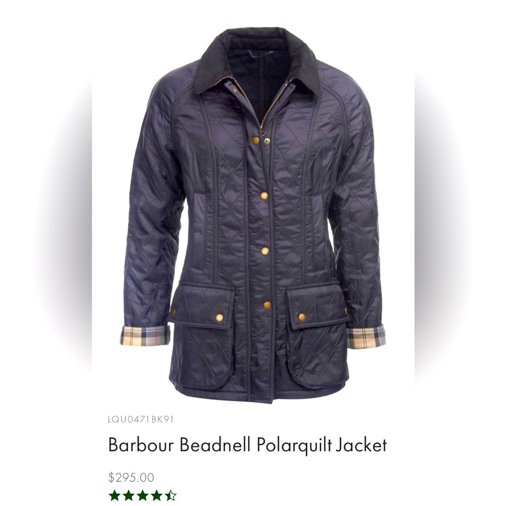 Barbour Beadnell Polarquilt Jacket - Navy, US Size 8